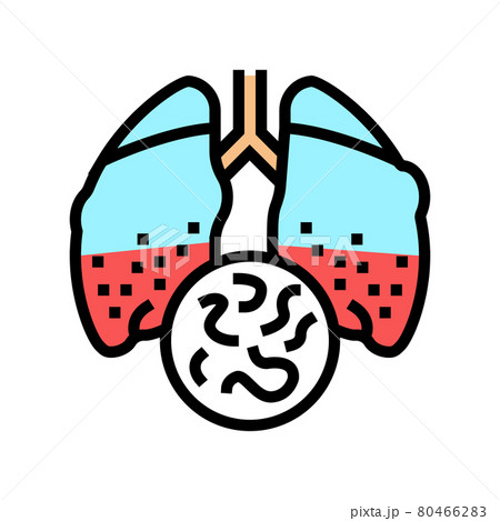 infectious disease tuberculosis color icon vector illustration infectious disease tuberculosis color icon vector illustration 80466283