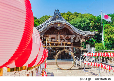 熊野神社、夏の茅の輪神事〈愛知県東海市〉 80468630