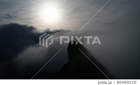 石鎚山　山頂から風景(夜) 80469520