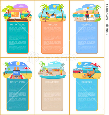 Freelance Summer Collection Vector Illustration Freelance Summer Collection Vector Illustration 80470043