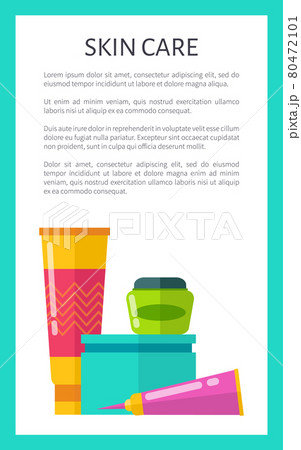 Skin Care Products Vertical Promotional Poster Skin Care Products Vertical Promotional Poster 80472101