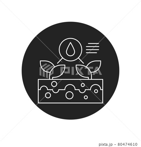 Smart farming black glyph icon. System monitoring the crop field with the help of sensors. Sign for web page, app. UI UX GUI design element. Editable stroke. Pixel Perfect. Smart farming black glyph icon. System monitoring the crop field with the help of sensors. Sign for web page, app. UI UX GUI design element. Editable stroke. Pixel Perfect. 80474610