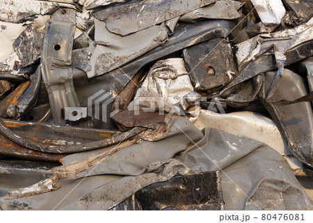 Piles of scrap metal bundled in bales for recycling,close up Piles of scrap metal bundled in bales for recycling,close up 80476081