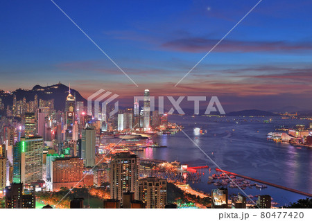 9 July 2021 landscape of HK view at Red Incense Burner Summit lookout 9 July 2021 landscape of HK view at Red Incense Burner Summit lookout 80477420