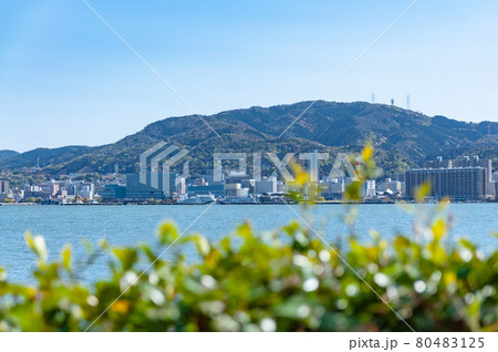 対岸のビル群 80483125