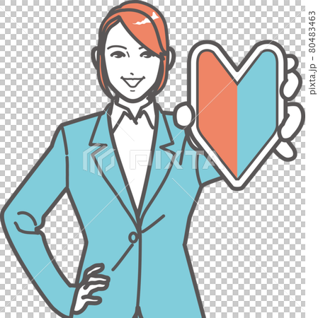 顯示初學者標記的婦女 80483463