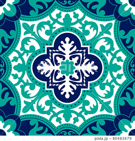 Talavera pattern. Moroccan tile mosaic.  80483679