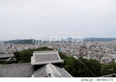 松山城からの景色 愛媛県松山市 松山城からの景色 愛媛県松山市 80484173