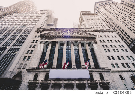 Exterior of New york Stock Exchange, Wall street, lower Manhattan, New York City, USA. Exterior of New york Stock Exchange, Wall street, lower Manhattan, New York City, USA. 80484889