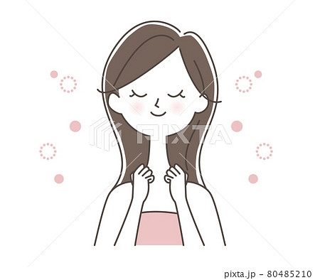 リンパマッサージをする女性 リンパマッサージをする女性 80485210