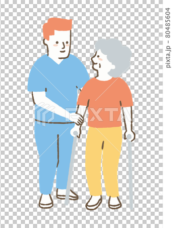 Women doing walking training_color Women doing walking training_color 80485604