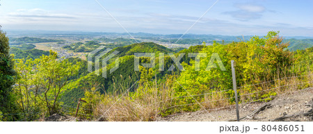 鎌倉山　西の覗きから、大パノラマ展望（兵庫県加西市河内町）※作品コメント欄に撮影位置 80486051