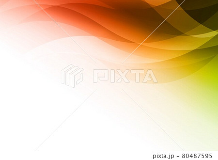 Orange and green curve - Stock Illustration [80487595] - PIXTA