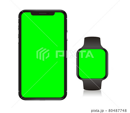 スマートウォッチ、スマート家電のモックデザイン。腕時計。スマートウォッチのモックアップ スマートウォッチ、スマート家電のモックデザイン。腕時計。スマートウォッチのモックアップ 80487748