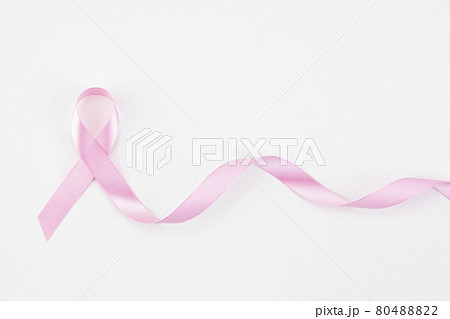 pink ribbon on white background pink ribbon on white background 80488822