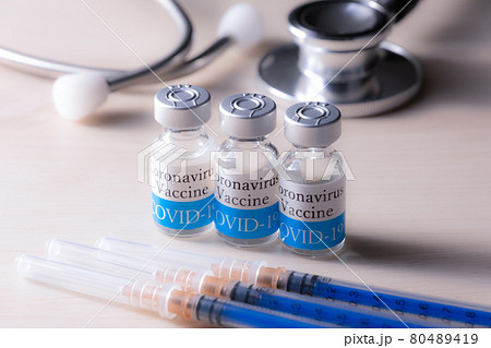 新型コロナウイルス　ワクチン　イメージ 80489419