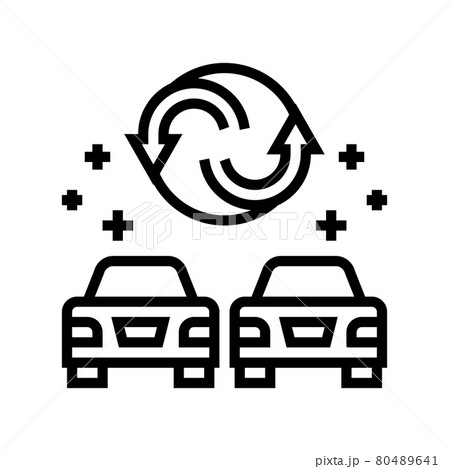 marketing rebranding line icon vector illustration 80489641