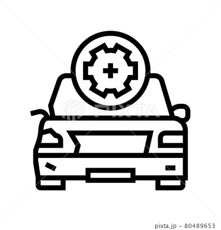 body damage repair line icon vector illustration body damage repair line icon vector illustration 80489653