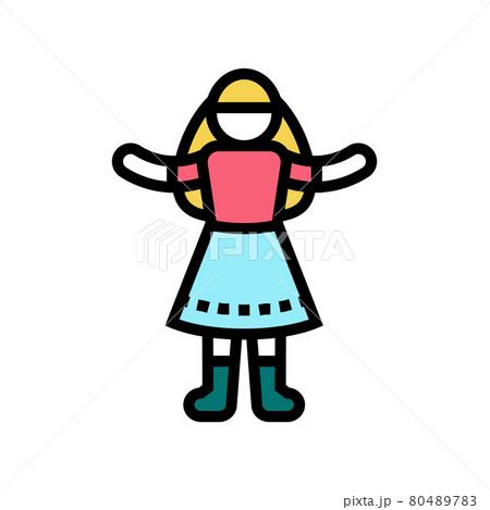 dolls toys color icon vector illustration dolls toys color icon vector illustration 80489783