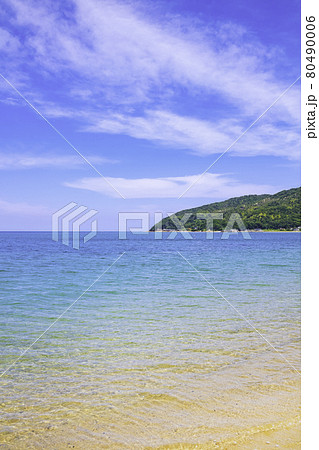 糸島の美しい海 （福岡県糸島市）の写真素材 [80490006] - PIXTA
