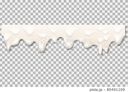 Liquid cream white texture. Vector 80491109