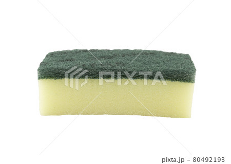 kitchen sponge cleaning on the white background 80492193