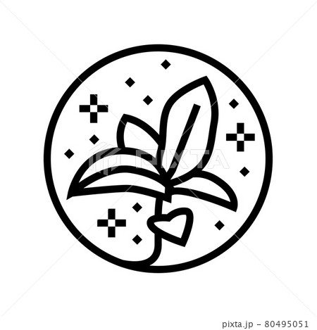 flower boho line icon vector illustration flower boho line icon vector illustration 80495051