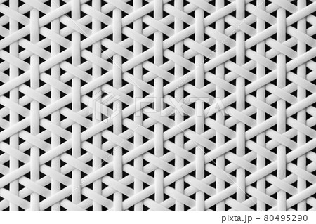 White seamless abstract geometric basket pattern texture wall background 80495290