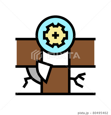 tile repair color icon vector illustration tile repair color icon vector illustration 80495402