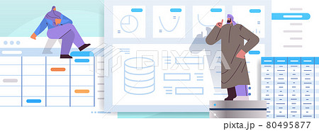 arab businesspeople team analyzing charts and graphs data analysis planning company strategy teamwork concept arab businesspeople team analyzing charts and graphs data analysis planning company strategy teamwork concept 80495877