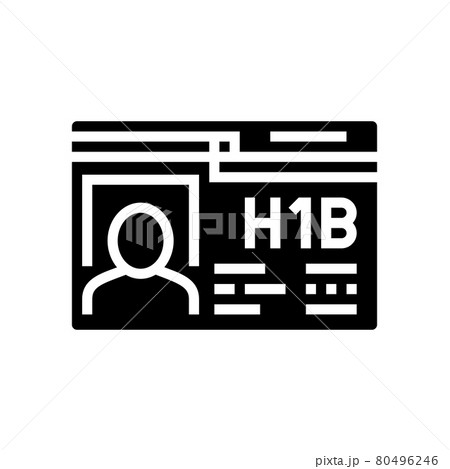 h-1b visa glyph icon vector illustration h-1b visa glyph icon vector illustration 80496246