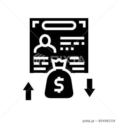 investment visa glyph icon vector illustration 80496259