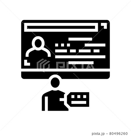 gender visa glyph icon vector illustration 80496260