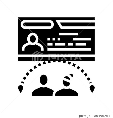 marriage visa glyph icon vector illustration marriage visa glyph icon vector illustration 80496261