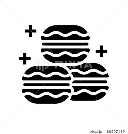 macaroons cookies glyph icon vector illustration macaroons cookies glyph icon vector illustration 80497119