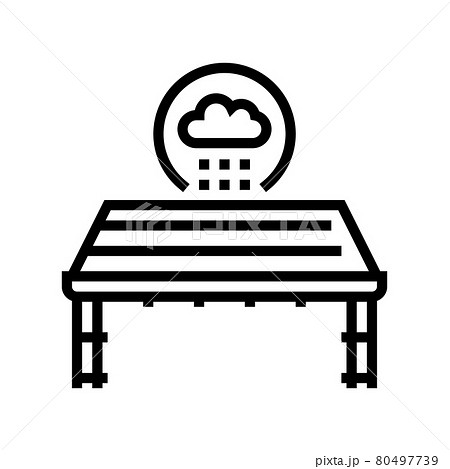roof waterproofing line icon vector illustration roof waterproofing line icon vector illustration 80497739
