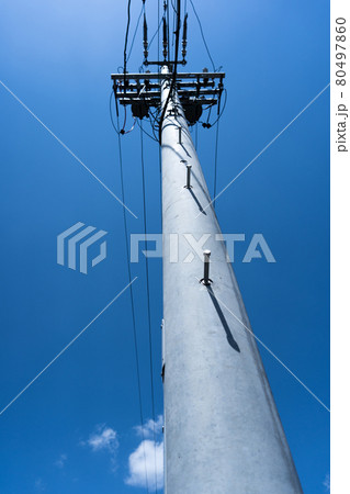 電信柱 電信柱 80497860