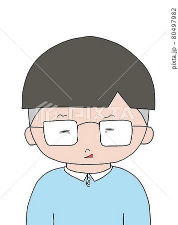 嫌な顔の少年 80497982