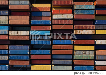 Aerial drone footage of a cargo terminal Aerial drone footage of a cargo terminal 80498225