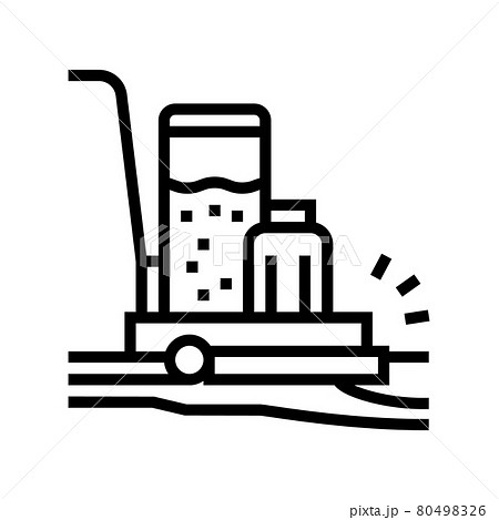 tool carrier trolley line icon vector illustration tool carrier trolley line icon vector illustration 80498326