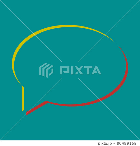 Speech bubble icon. Pseudo 3d embossed icon - Stock Illustration  [80499168] - PIXTA