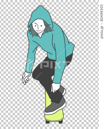 Men skateboarding-regular stance Men skateboarding-regular stance 80499305