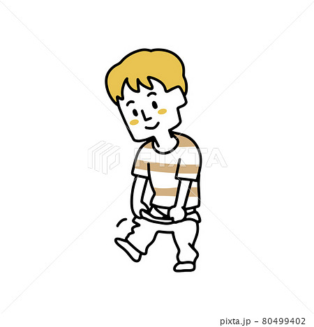 一人でお着替えできる男の子 80499402