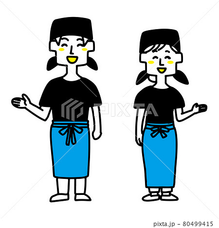 案内をしている飲食店店員 80499415