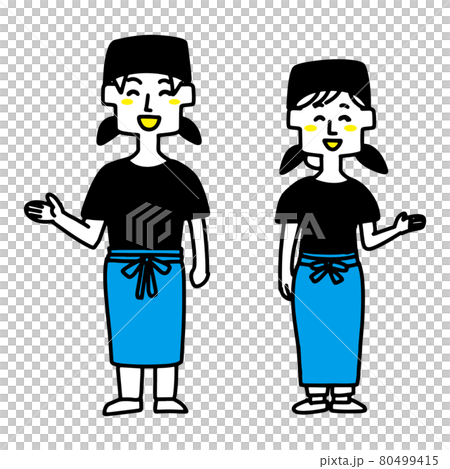 案内をしている飲食店店員 80499415