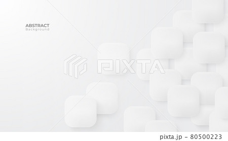 Abstract 3d modern square background. White and grey geometric pattern texture. vector art illustration Abstract 3d modern square background. White and grey geometric pattern texture. vector art illustration 80500223