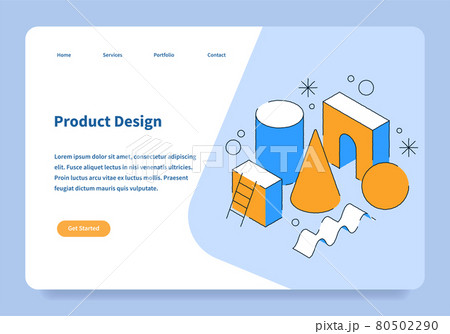 Product Design Landing Page Concept Product Design Landing Page Concept 80502290