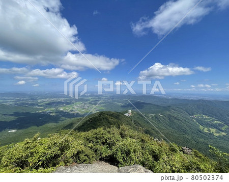 茨城県の筑波山の女体山からの眺め 80502374