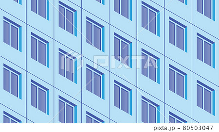 Isometric Building Facade Illustrationのイラスト素材