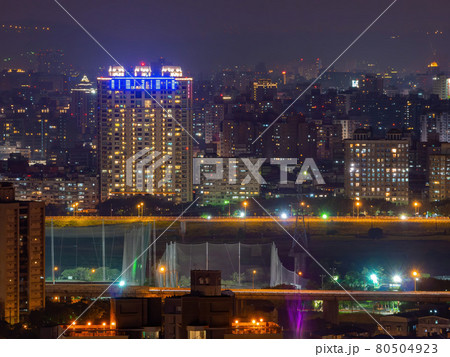 Sunset high angle view of the Jingmei area Sunset high angle view of the Jingmei area 80504923